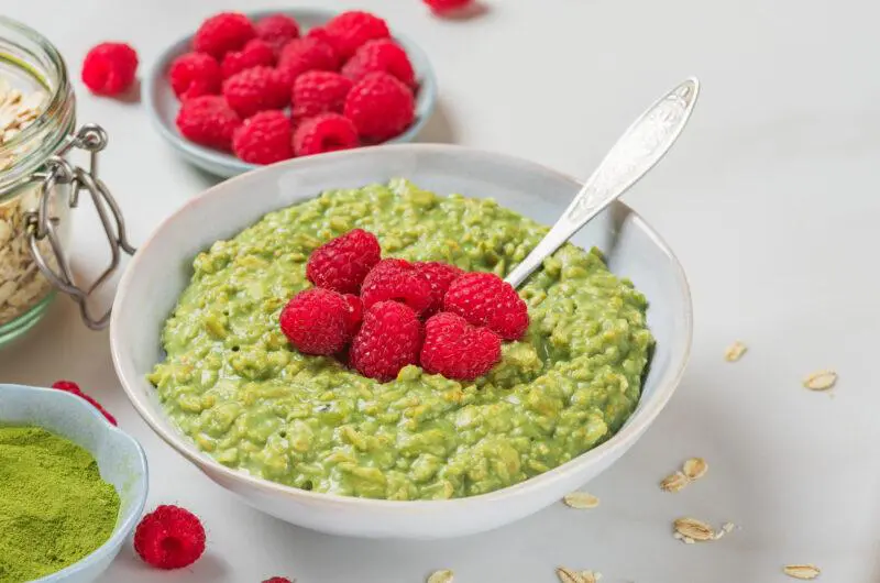 Matcha Coconut Chia Oatmeal