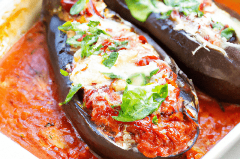 Stuffed Eggplant Delight