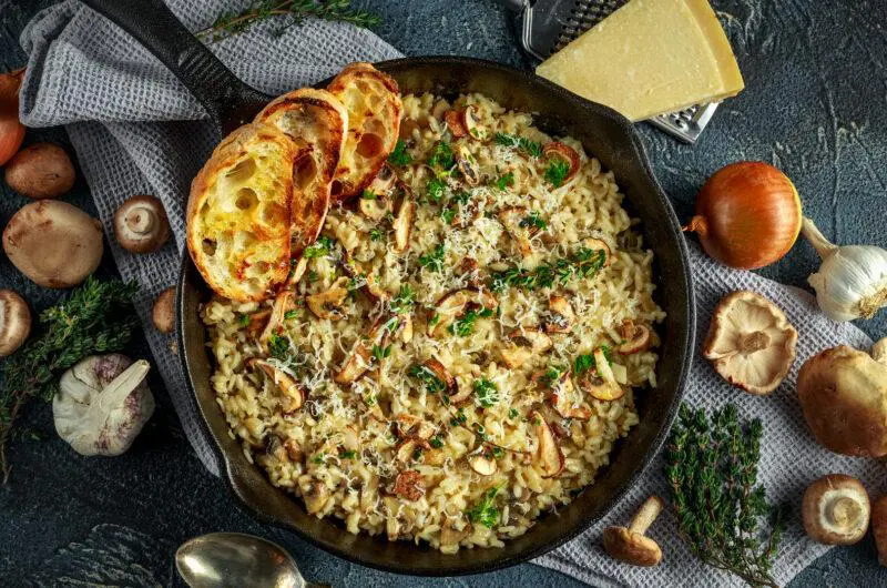 One Pot Mushroom Risotto