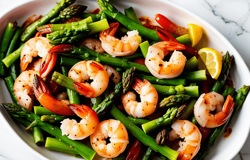 Sheet Pan Shrimp and Asparagus