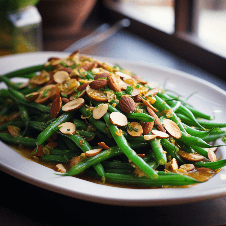Vintage Green Beans Amandine