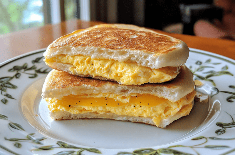 Perfect Folded Egg Sandwich