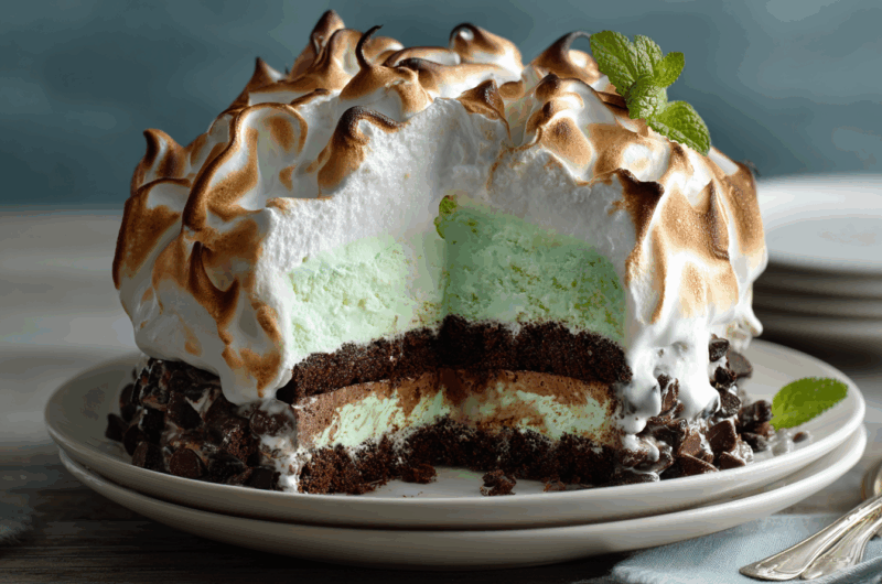 Grasshopper Baked Alaska