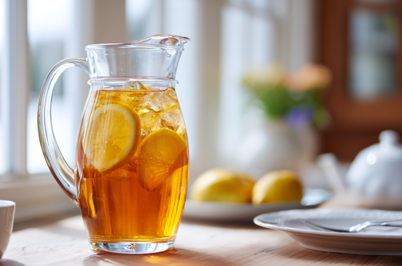 Classic Sweet Tea with Baking Soda