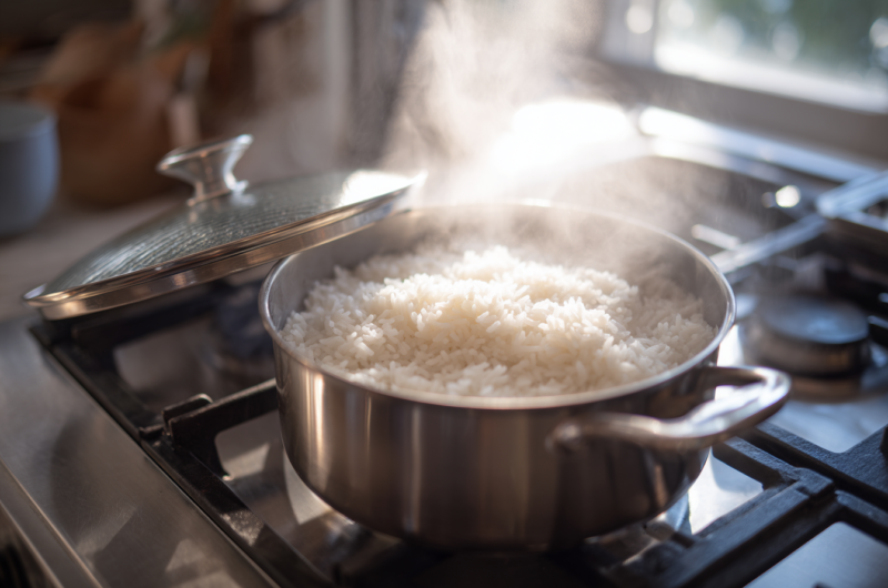Perfect Stovetop White Rice