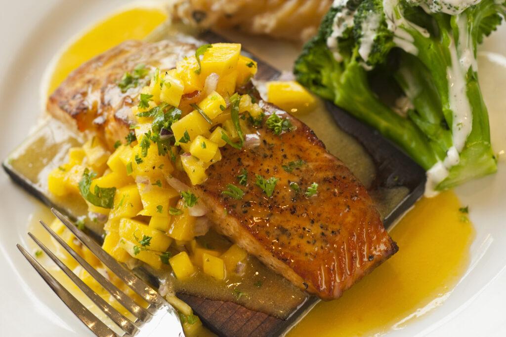 Cajun Salmon With Mango Salsa