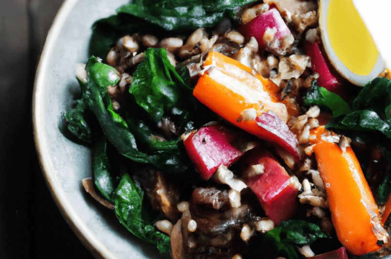 Warm Lentil and Roasted Root Vegetable Salad