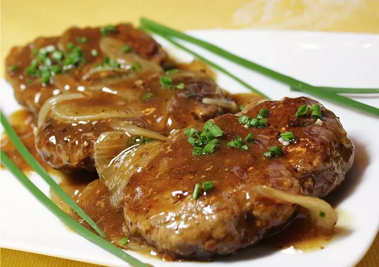 Hamburger Steak with Onions and Gravy