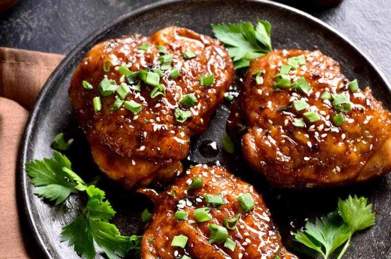 Maple Glazed Chicken Thighs