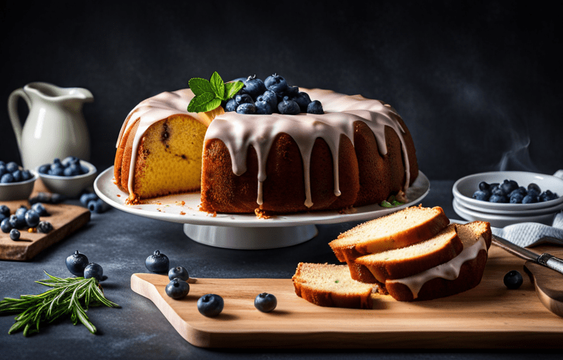 Lemon Blueberry Pound Cake
