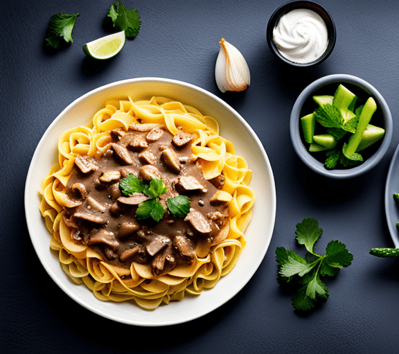 Slow Cooker Beef Stroganoff