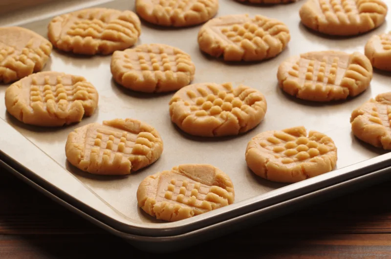 Three-Ingredient Peanut Butter Cookies