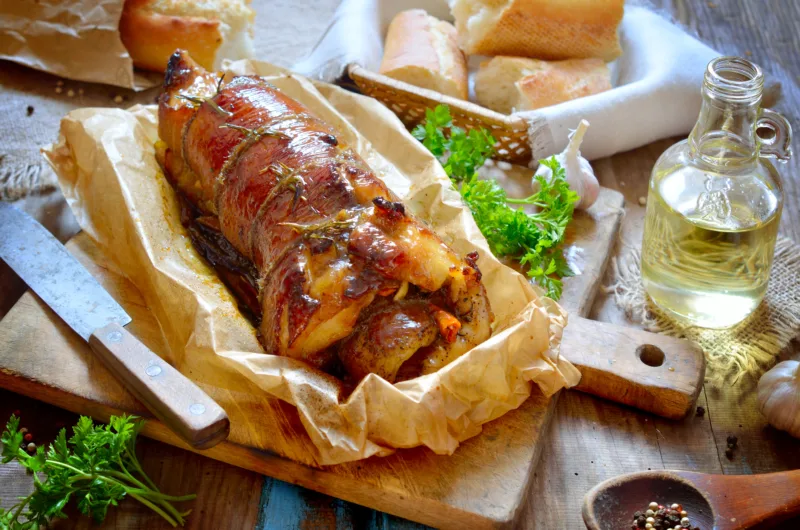 Sweet Potato and Marshmallow-Stuffed Pork Tenderloin