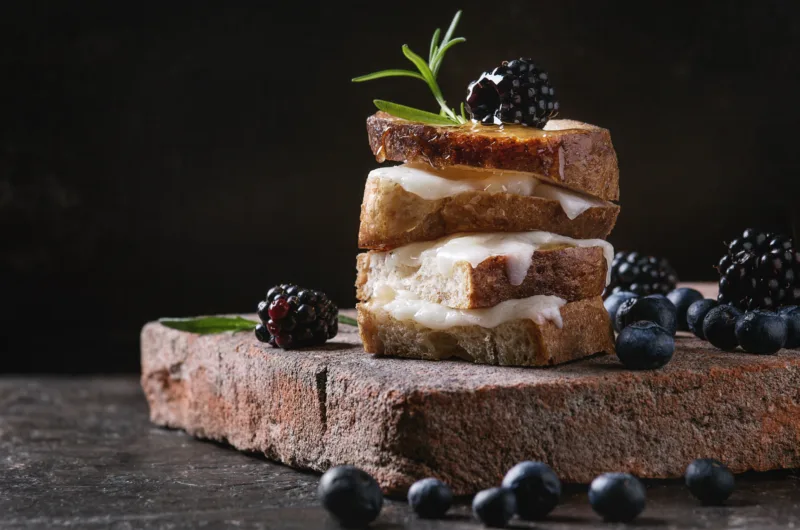 Blueberry and Brie Grilled Cheese