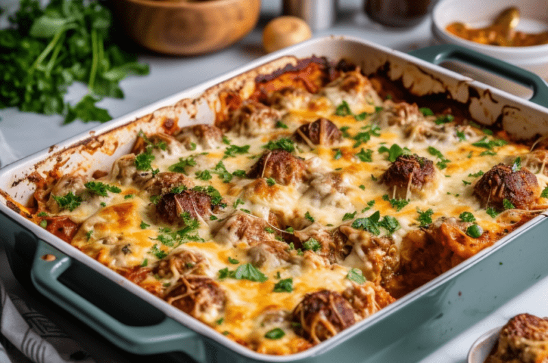 Stress Less With This Meatball Casserole Recipe