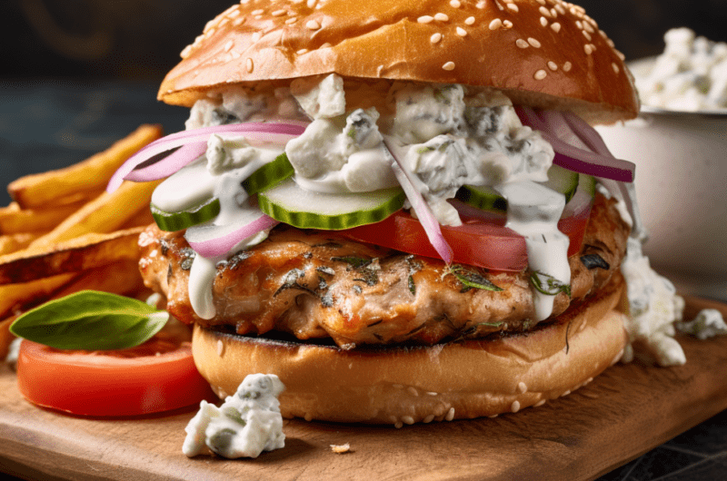 Greek Chicken Burger