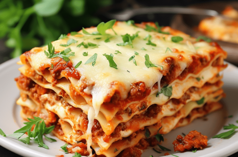 Three Cheese Lasagna