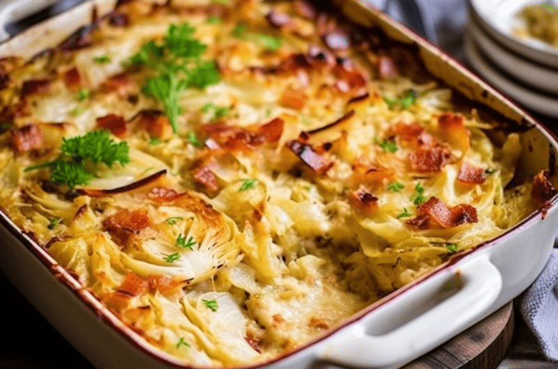 Turkey Cabbage Bake