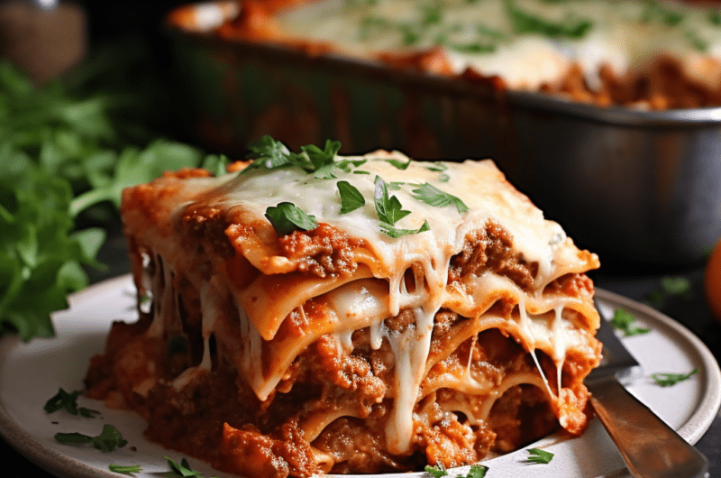 Ultimate Cheesy Beef Lasagna