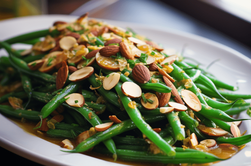 Vintage Green Beans Amandine