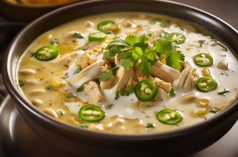 White Chicken Chili à la Cheesecake Factory