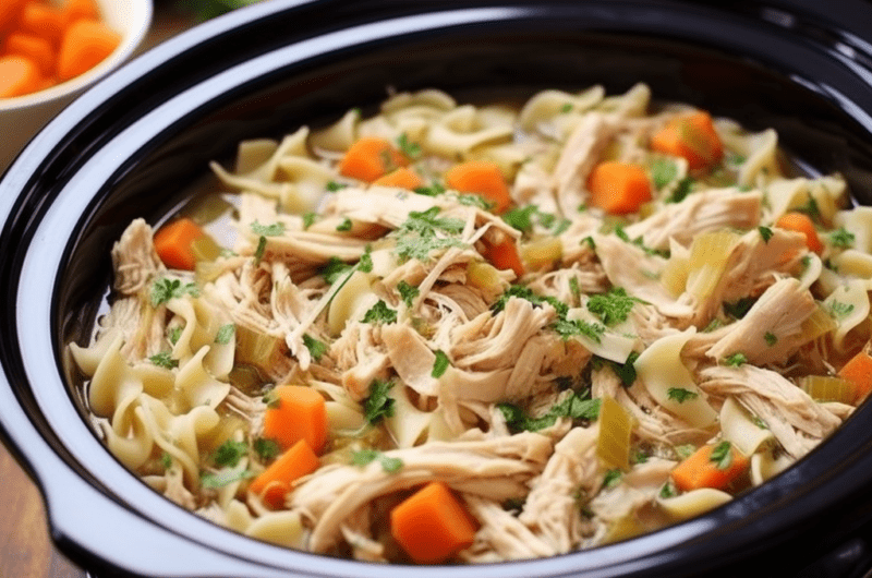 Chicken Noodle Slow Cooker Casserole