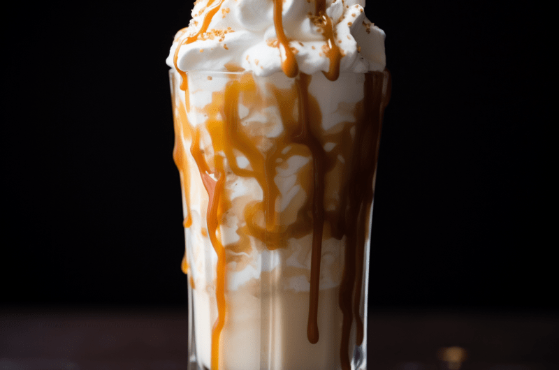 Grownup's Bourbon Caramel Milkshake