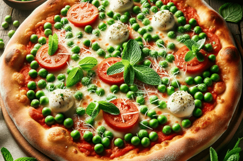 Revolutionary Green Pea Pizza