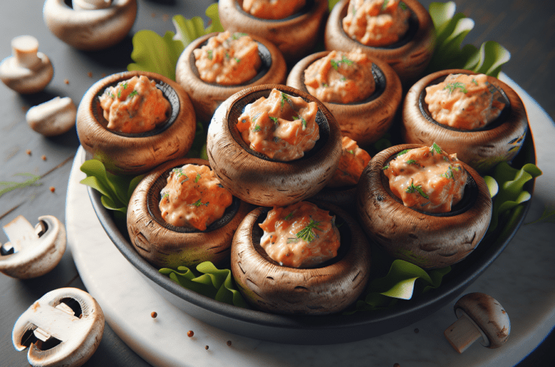 Stuffed Mushroom Caps