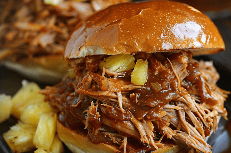 Irresistible Hawaiian Pulled Pork Sandwich