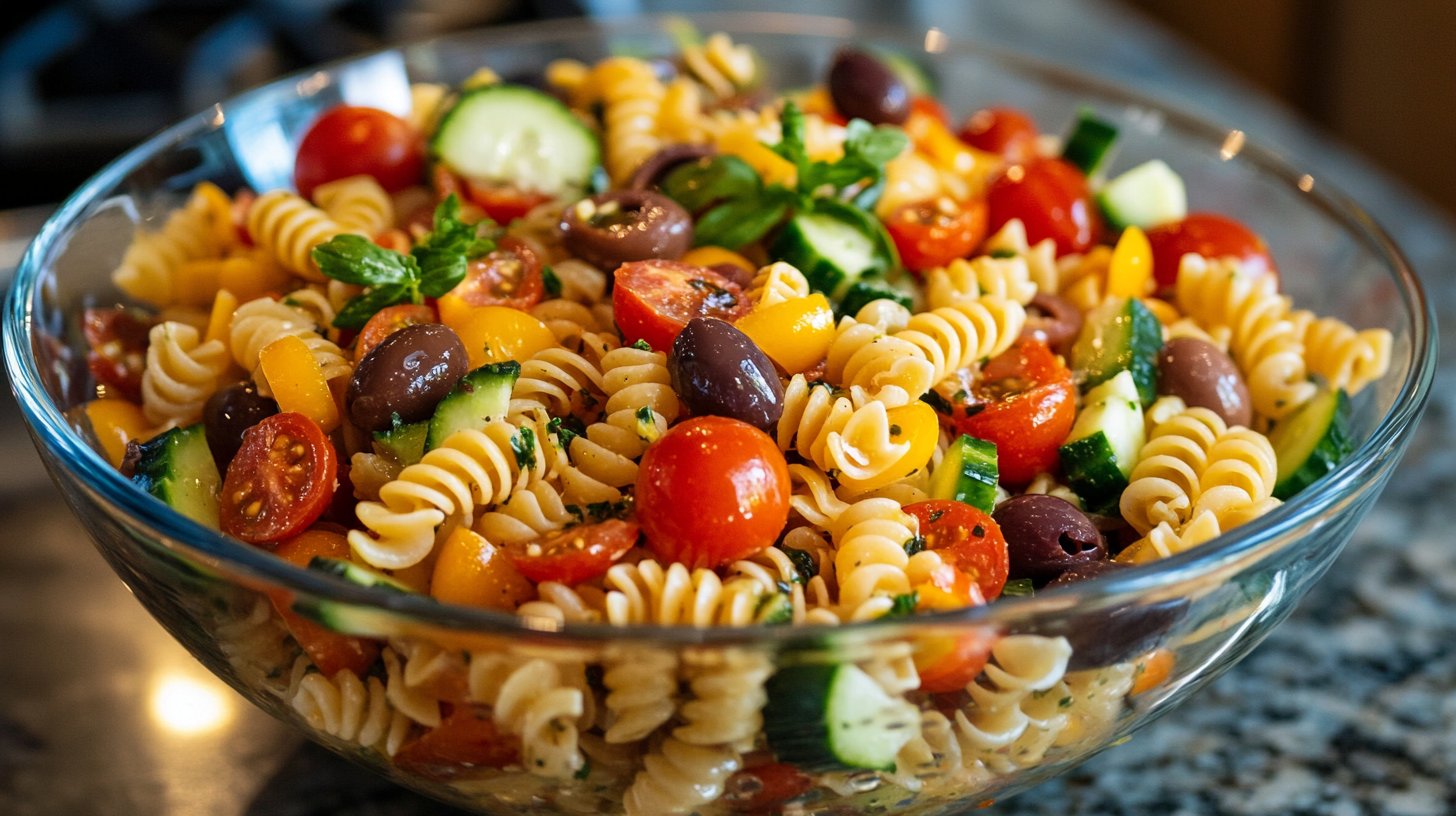 Double-Dressed Italian Pasta Salad-image